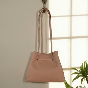 8 Other Reasons Vegan Pebbled Leather Slouchy Bucket Bag - Tan - NWT
